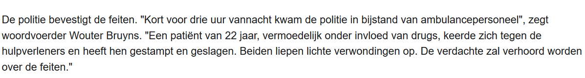 Wij gaan er op vooruit, ze gaan hem toch eens vragen waarom hij dat gedaan heeft 🙂
hln.be/antwerpen/ambu…