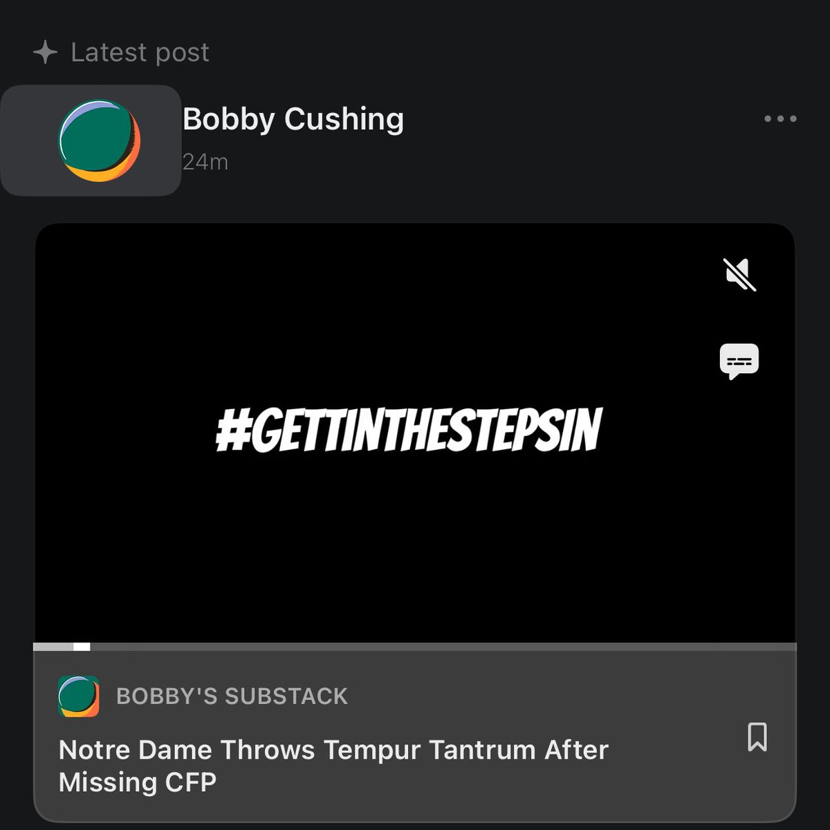 Bobby Cushing tweet media