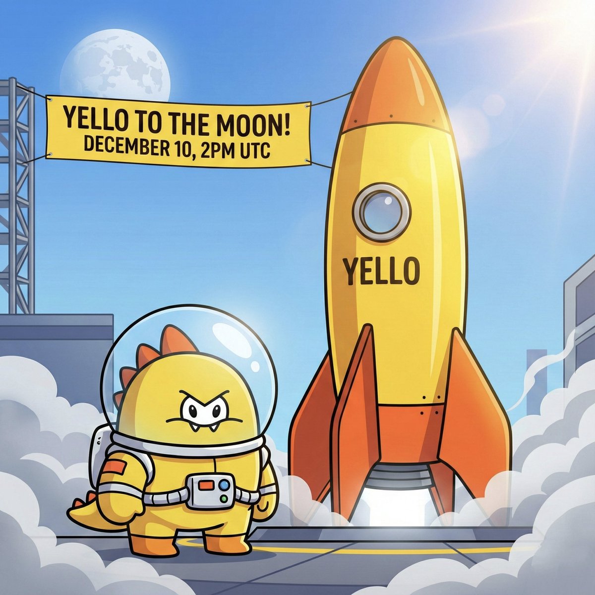 Mark the time.
Dec 10 | 2PM UTC
$YELLO officially launches ⚡

#yello #yellow #yelloarmy #BullRun #CryptoBullRun #MemeCoinSeason