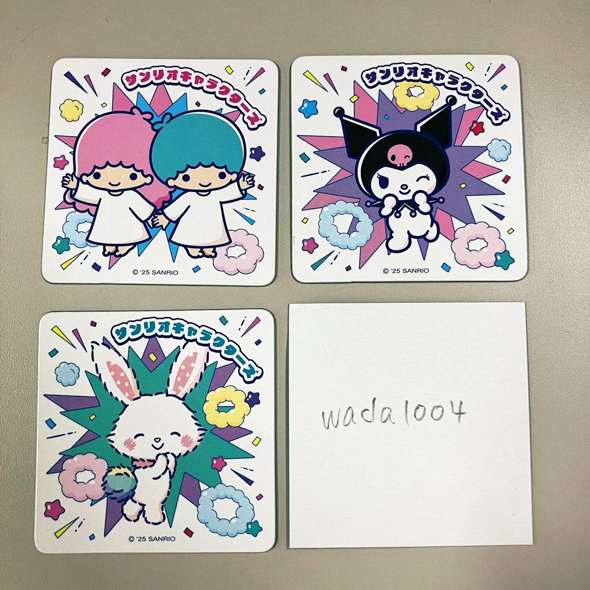 wada1004's tweet photo. 交換 サンリオキャラクターズ 
<スクエアマグネットコレクション>

譲:キキララ・クロミ・ウィッシュミーメル

求:マイメロディ>こぎみゅん・はなまるおばけ

同日発送📮
スリーブ+両面ダンボール補強+防水
お初の方は3枚目必読🙇‍♀️ https://t.co/GojD0ULTf2
