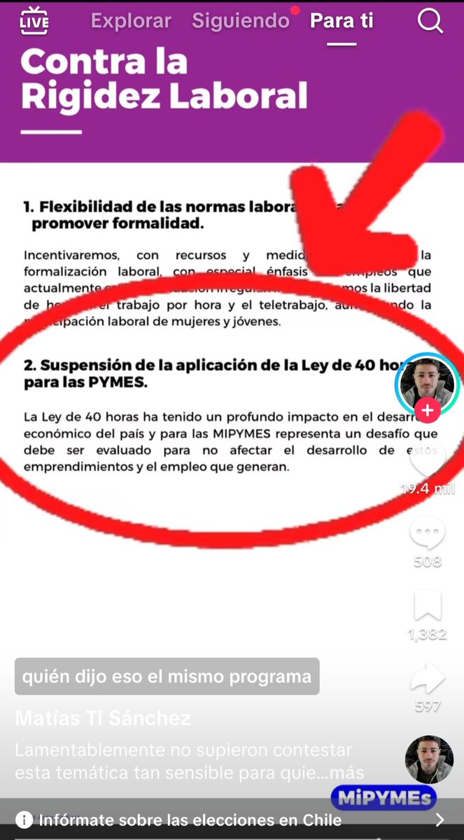#DebateAnatel2025 sale clarito que suspenderá las 40 horas sigue mintiendo <a href="/joseantoniokast/">José Antonio Kast Rist 🖐️🇨🇱</a>