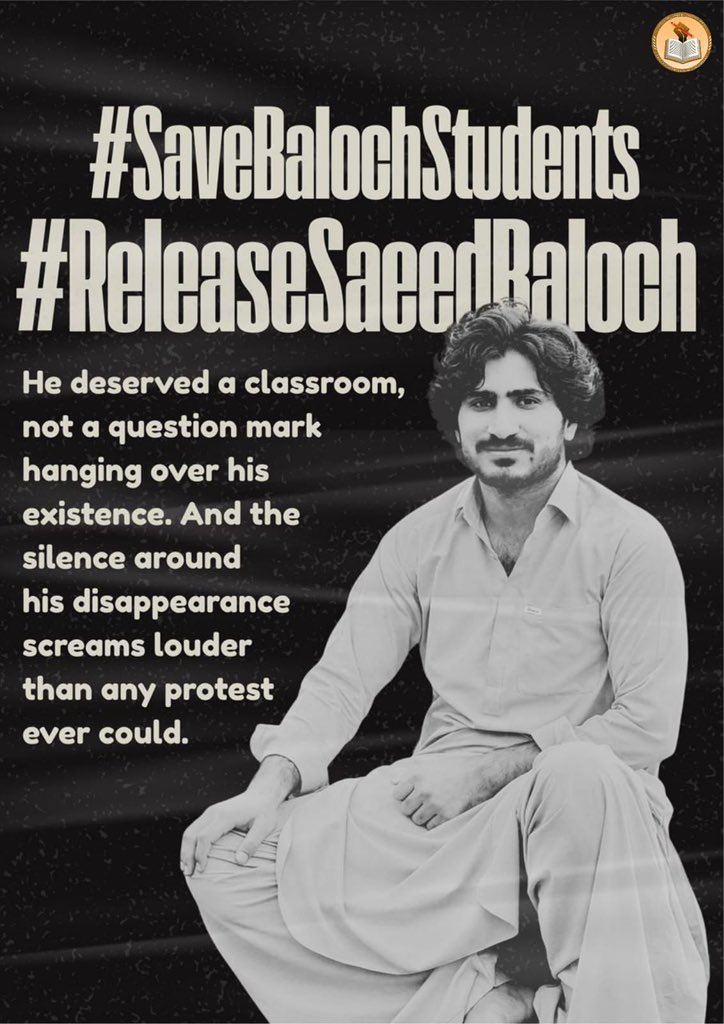 We request every one to join us On 10th December (Human Rights Day) BSC Islamabad will lead a Peace Walk for the safe return of saeed baloch 
#ReleaseSaeedBaloch 
#savebalochstudents 
<a href="/amnesty/">Amnesty International</a> <a href="/WGEID/">UN Working Group on Enforced Disappearances</a> <a href="/MaryLawlorhrds/">Mary Lawlor UN Special Rapporteur HRDs</a> <a href="/PSCollective_/">Progressive Students’ Collective</a> <a href="/ImaanZHazir/">Imaan Zainab Mazari-Hazir</a> <a href="/CMShehbaz/">Shehbaz Sharif</a> <a href="/AdvHadiali/">Hadi Ali Chattha</a> <a href="/HamidMirPAK/">Hamid Mir حامد میر</a>
