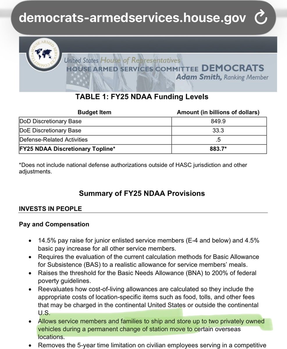 Military families are still waiting!  

What good is a law if never implemented?  

It’s common sense when a Military Spouse quits a job to PCS, they need a car to get to a new job, take kids to school or go to the Dr.   

<a href="/HouseDemocrats/">House Democrats</a> <a href="/SenateDems/">Senate Democrats</a> <a href="/TheDemocrats/">Democrats</a> <a href="/maziehirono/">Senator Mazie Hirono</a>