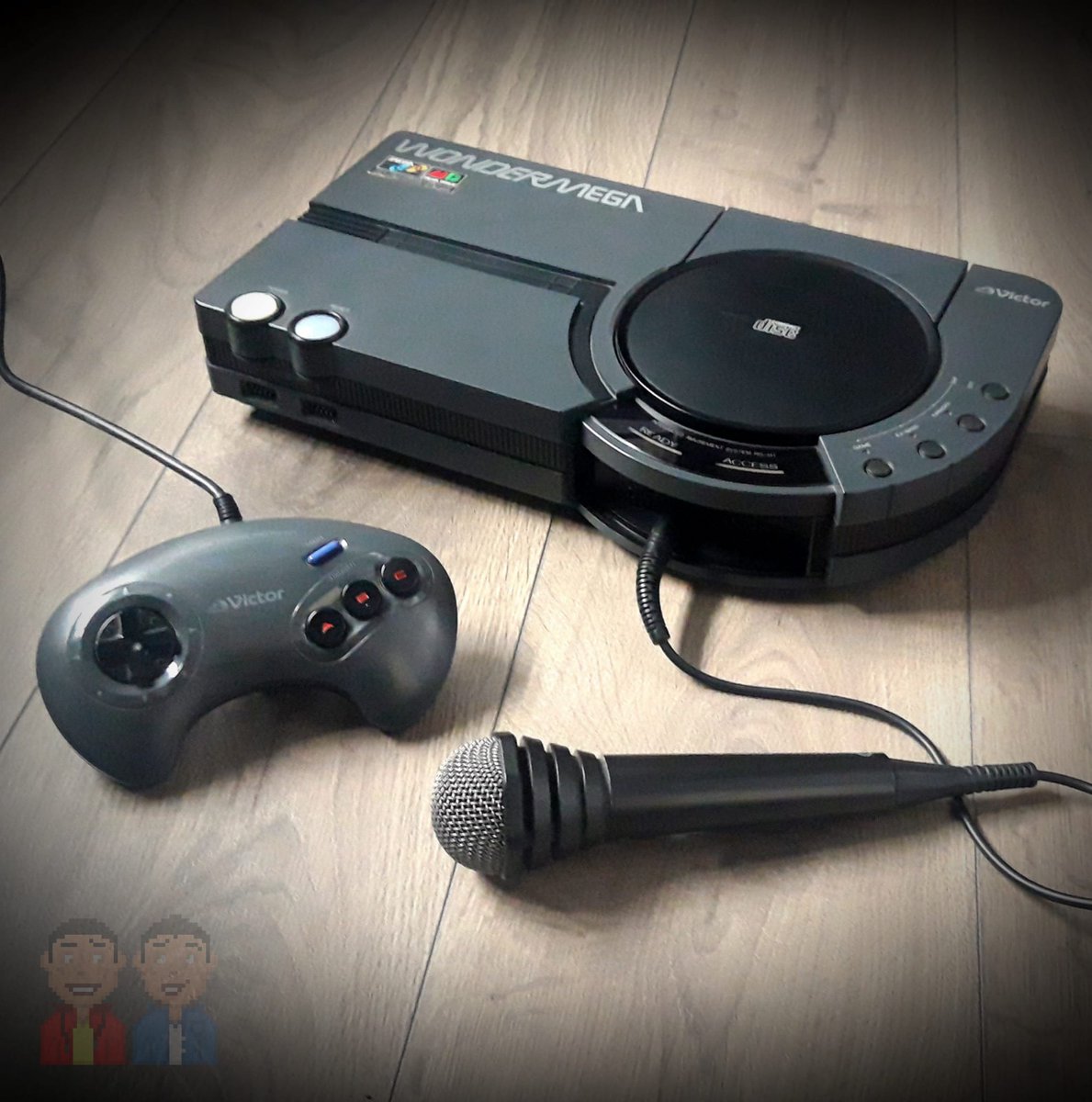 <a href="/retrogaminggeek/">🕹️ Retro Gaming Grinch 🎄</a> We love the Wondermega!
Bought one in auction on Ebay around 2010 for under 100. We didn't know what we were buying but we wanted a Mega CD and this Unit had both a Megadrive and CD built in, so we thought it was a good deal. It's now one of our favourite machines.
We do karaoke