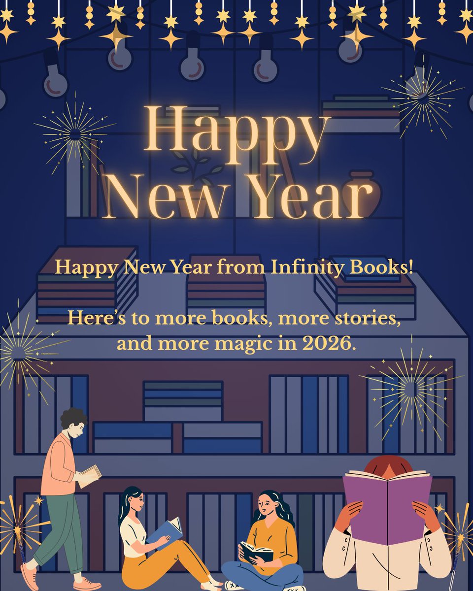 📚 Happy New Year!

May 2026 bring you unforgettable characters, late-night page-turners, and new favourite books.

Thank you for being part of the Infinity Books community. 🌟

#HappyNewYear2026 #InfinityBooksJapan