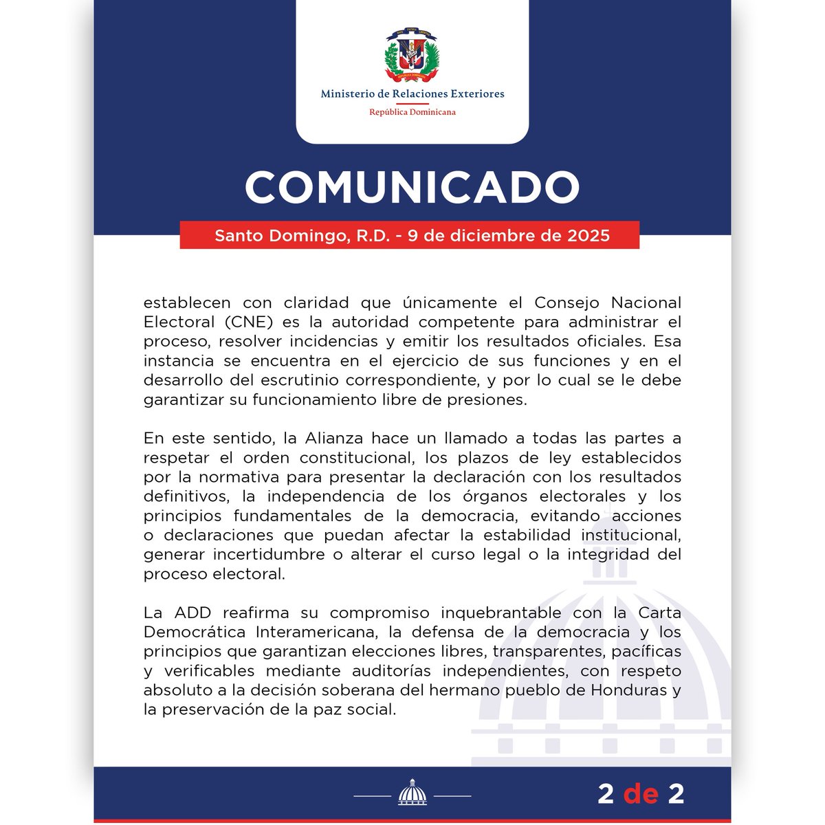 Cancillería de República Dominicana tweet media