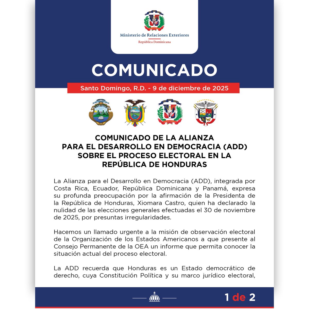 Cancillería de República Dominicana tweet media