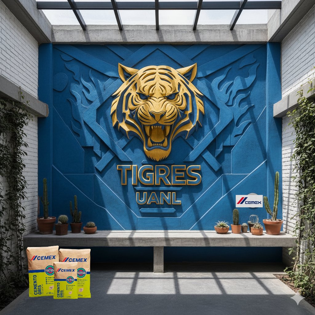 raquelmndza's tweet photo. @CEMEXMx @TigresOficial Mi idea para transformar el jardín de mi casa sería algo así, plantas, espacio para descansar, tomar aire fresco, sol y por supuesto un mural dedicado a la grandeza de TIGRES y obviamente usando el mejor cemento que puede existir CEMEX Gris Máxima resistencia
#Cemex #Tigres 💛💙 https://t.co/Ikbf6uZAJE