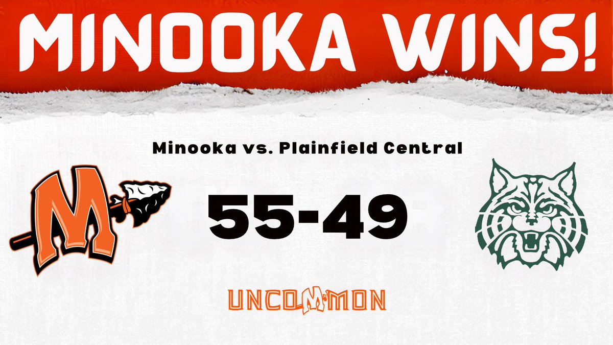 MCHSBoysBball's tweet image. Minooka Wins!!!

Minooka (5-2) - 55
Plainfield Central - 49

Hard fought, physical game and we came out with our 4th win in a row!

9 players scored!

Hairald - 11 pts &amp;amp; 8 rebs
Gonzalez - 8 pts &amp;amp; 6 rebs
Rodak (jr) - 9 pts, 4 rebs, 3 assts

#UNCOMMON