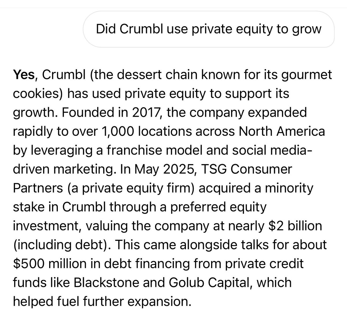 So it is only bad when Utah uses Private Equity to grow.  Huh.  Who would have guessed anyone else would use such an evil route for financing.