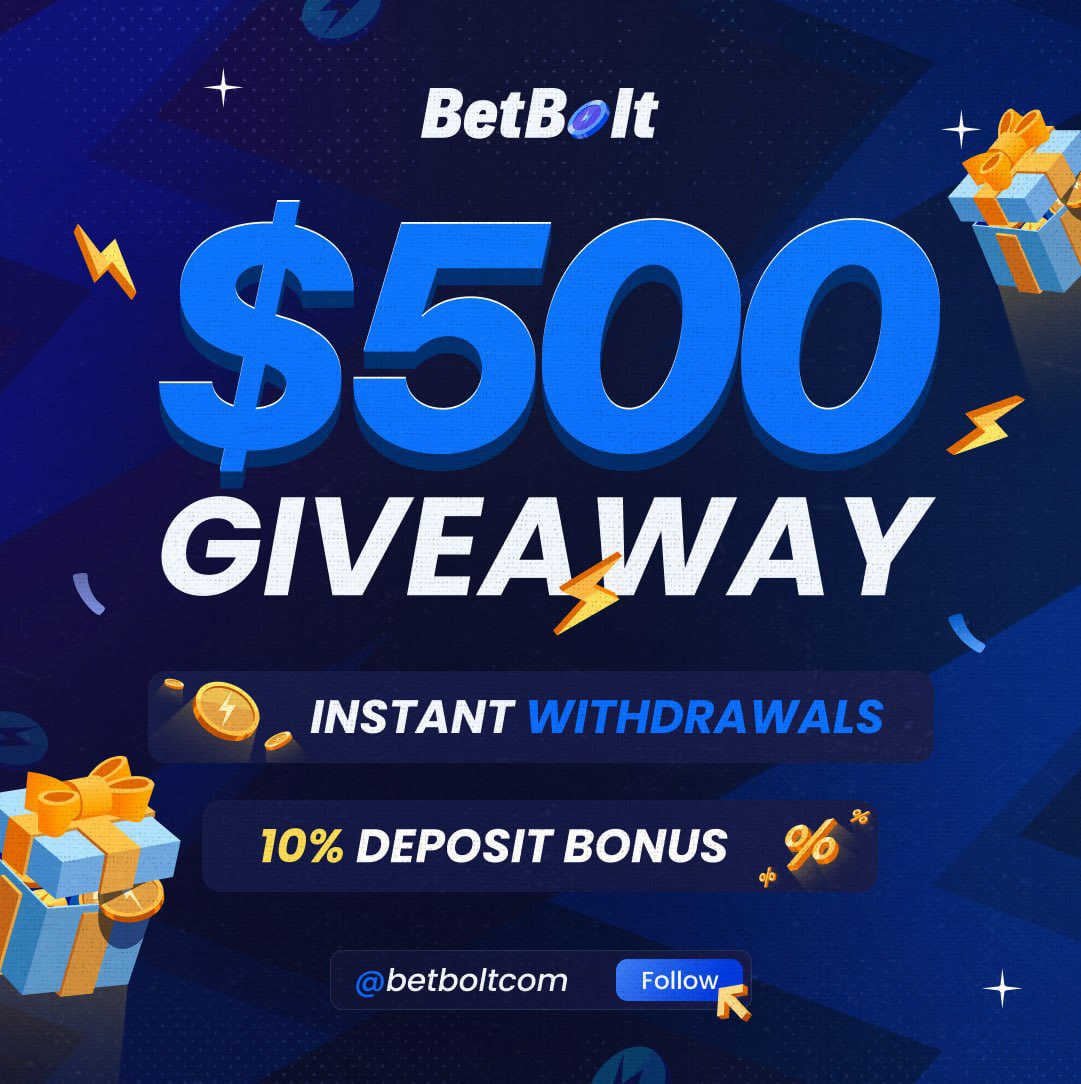 Blxme's tweet image. $500 Giveaway ⚡️

- Like &amp;amp; RT
- Follow @betboltcom
- Tag 1 friend