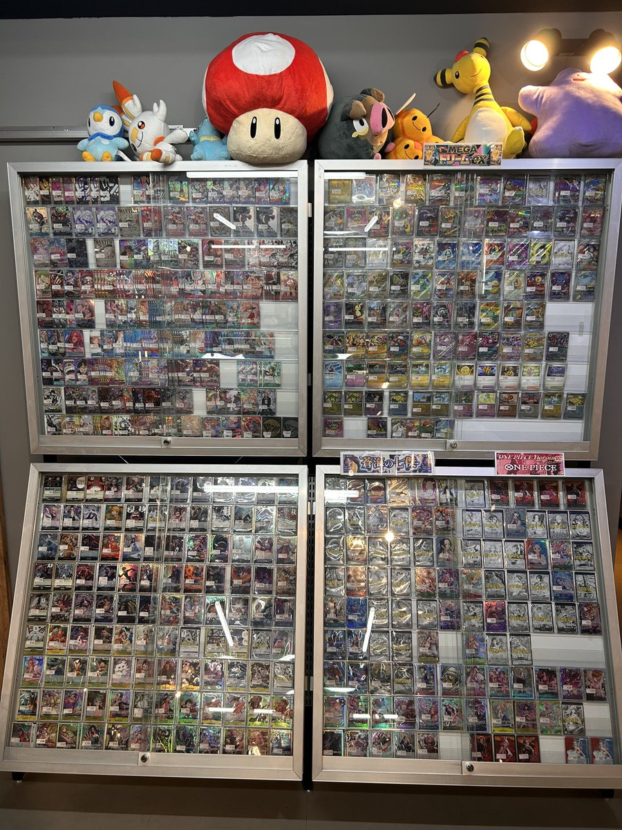オープンしました！ 各ショーケース充実しております✨ 各種オリパ販売