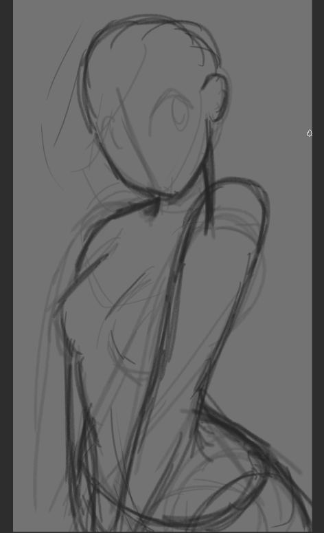 I went through a period of stress, and strangely, it improved my drawing.

It looks so fluid. :0

#WIP #sketches