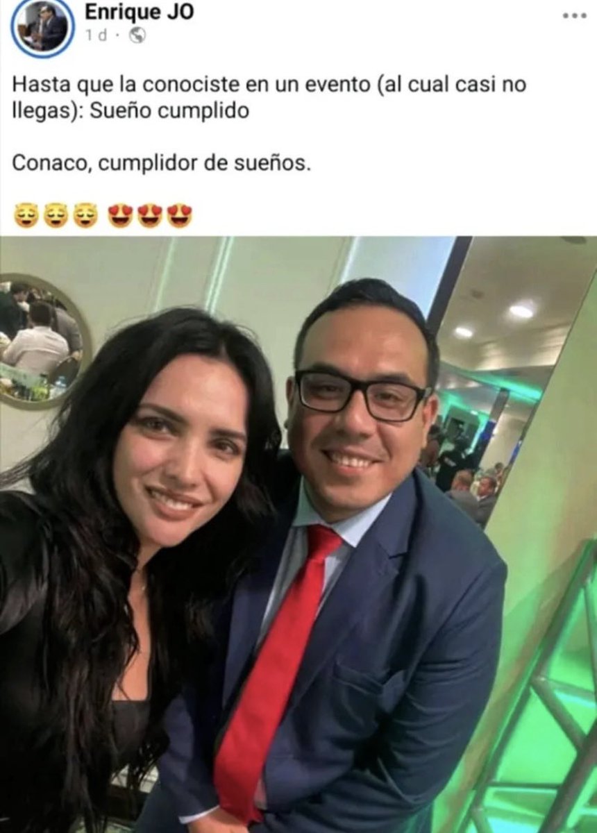 conaco_oficial's tweet photo. Tras la entrevista del presidente José Jeri, se viralizó esta foto junto a Rosángela Espinoza, tomada en un evento de CONACO.
Sí, así como dicen: “CONACO, cumplidor de sueños” 😄✨

Respaldamos la comunicación cercana y auténtica del presidente. https://t.co/pwzwqE5CX7
