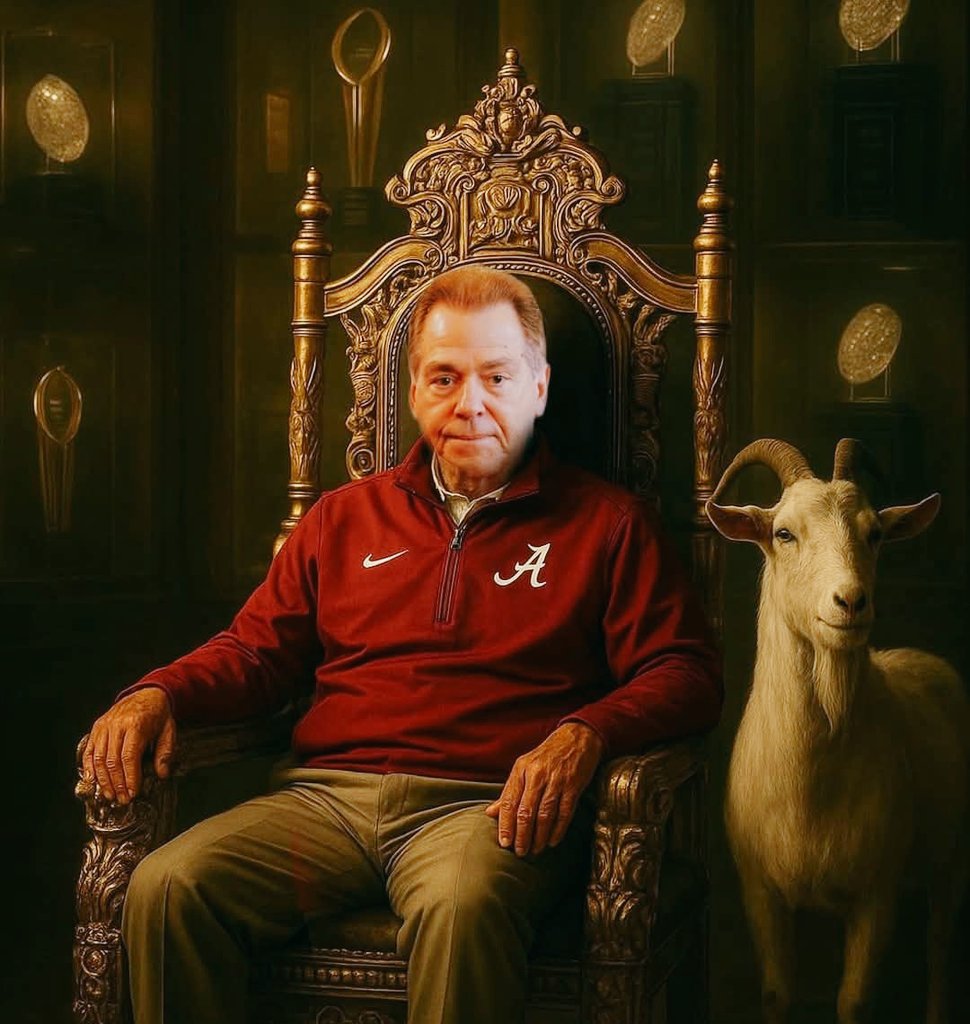 Nick Saban is now in the College Football Hall of Fame ...

🐐   7x National Champion
🐐   11x SEC Champion
🐐   5x SEC Coach of the Year
🐐   3x Bobby Bowden Coach of the Year 
🐐  2024 ESPN Icon Award recipient