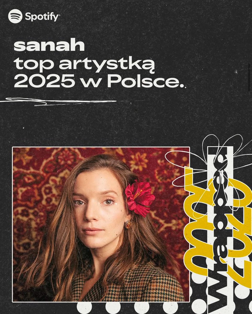 ポーランドのspotifyで2025年最も多く聴かれた女性アーティストTop10はこの通り！一位はここ数年ずっとシンガーソングライターのSanahですね🎈そして2人の女性ラッパーBambiとYoung Leosiaがランクインしたことも快挙👏