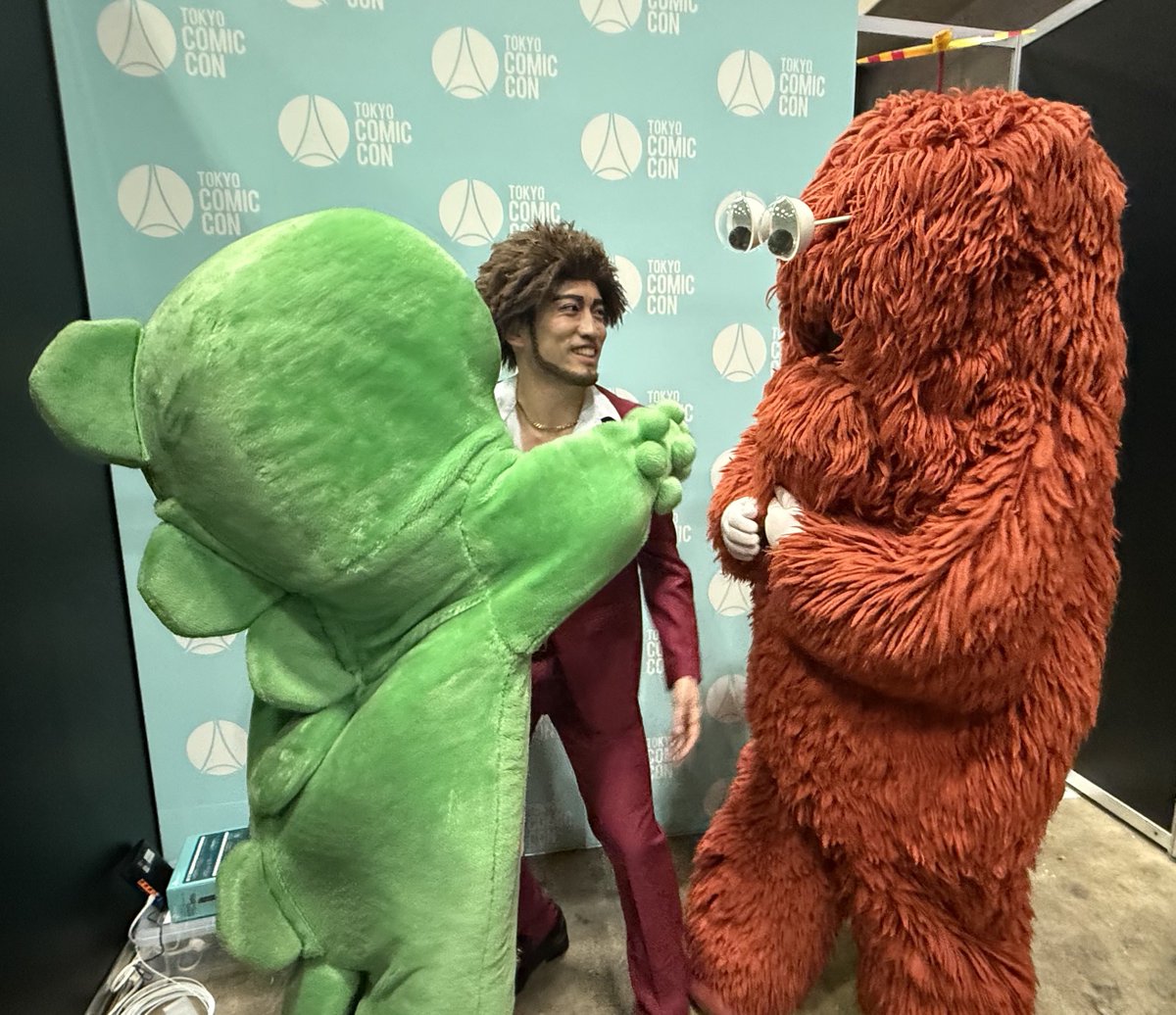 ガチャピンさんとムックさんに会いに行ってきた4コマ