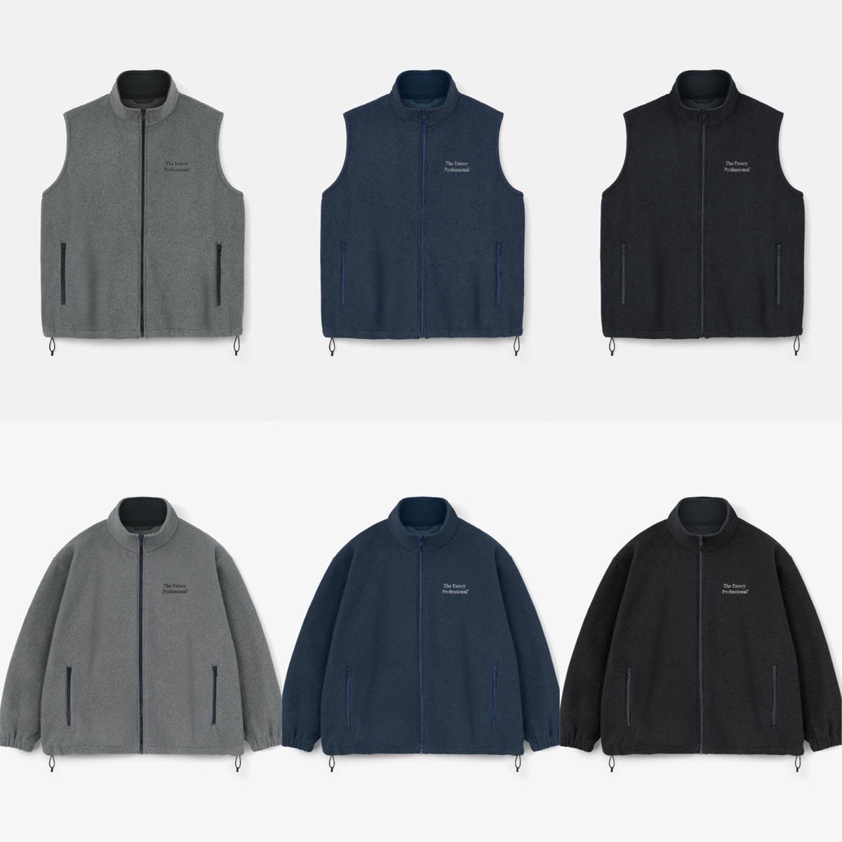 ENNOY PROFESSIONAL FLEECE VEST & FLEECE JACKETのWEB抽選受付が開始