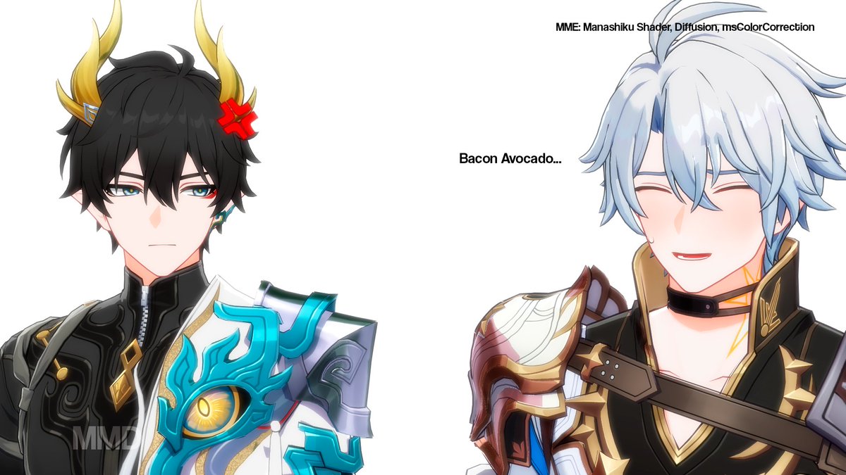 mishe_mmd's tweet photo. Bacon Avocado 🤫 ft. #dancae 🍁🌠 &amp; #phaicae ☀️🌠 https://t.co/FZTAjD8VjY