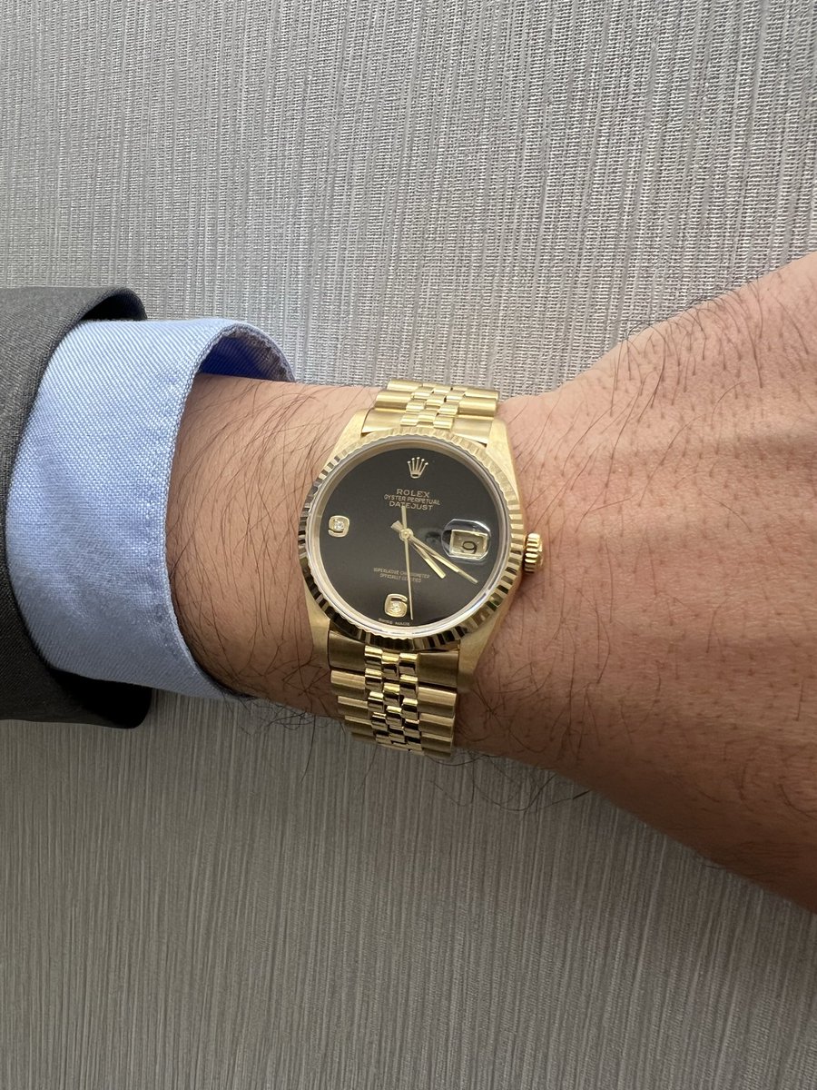 ロレックス #16238 #デイトジャスト #オニキス文字盤 入荷しました