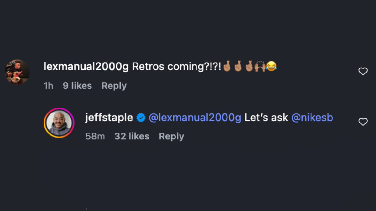 KicksFinder's tweet image. Jeff Staple threw up his 2005 Nike SB Dunk Low “Pigeon,” valued at over $40k, on a traffic light in Soho, NYC 😱🤯🚦 @jeffstaple 

Should Nike retro these iconic Nike SB&apos;s?