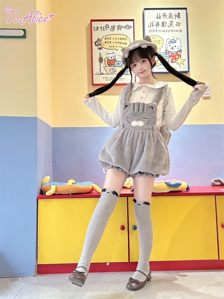 ♥ ToAlice ねこちゃんもこもこサロペット ♥ ❤️ToAliceJapan❤️ 12月10日(水)発売🌟 🎀ネコちゃんシリーズ