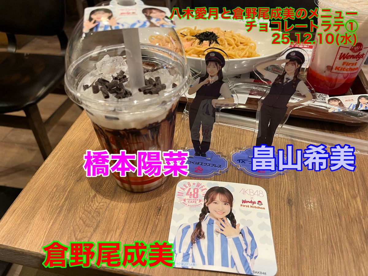 AKB48 八木愛月 ウェンディーズ 直筆サイン入り コースター - メルカリ