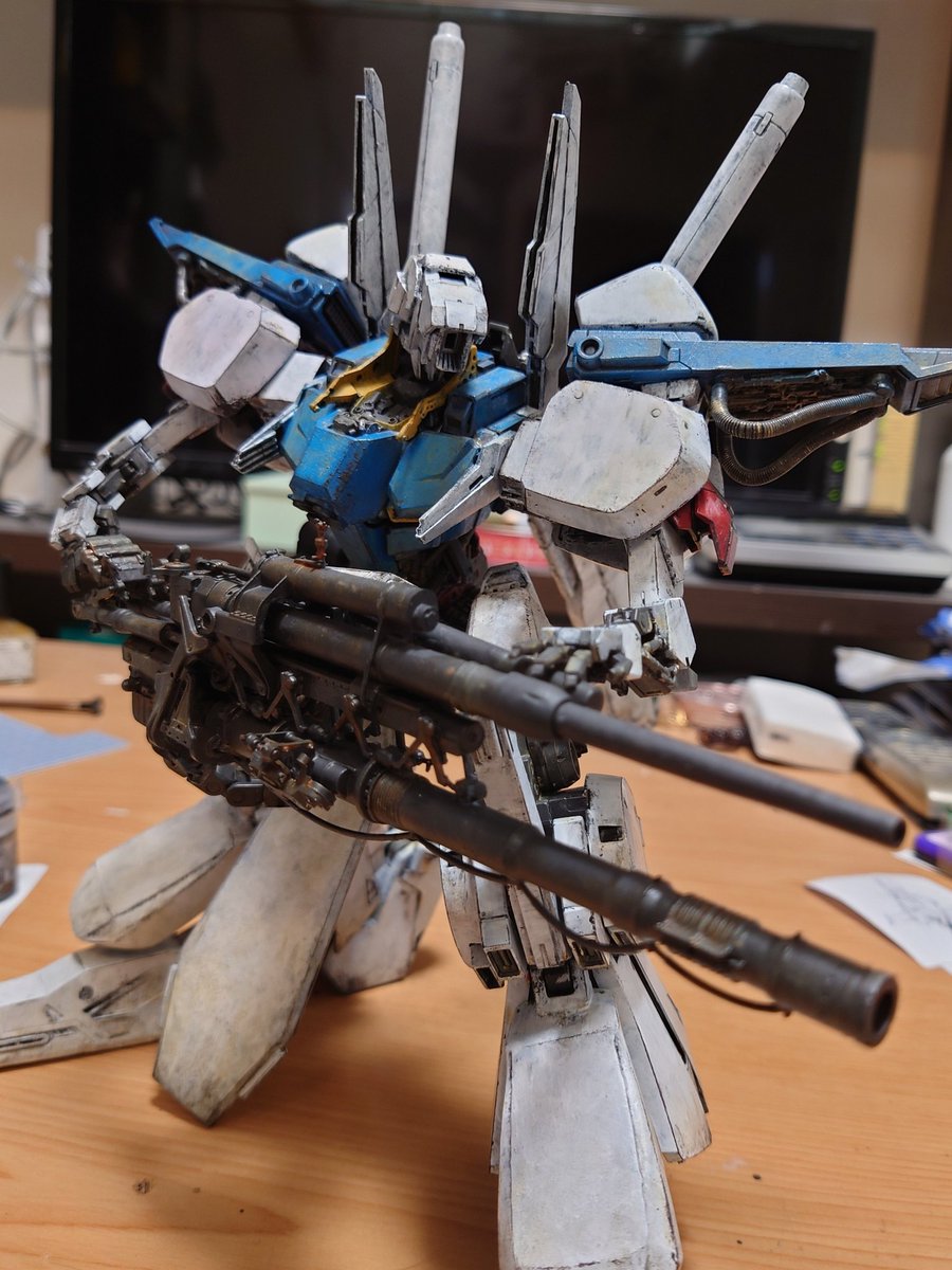 適当にポーズ。 関西ウェザリポで手に入れたVer.Ka ZZを芯に使用してる