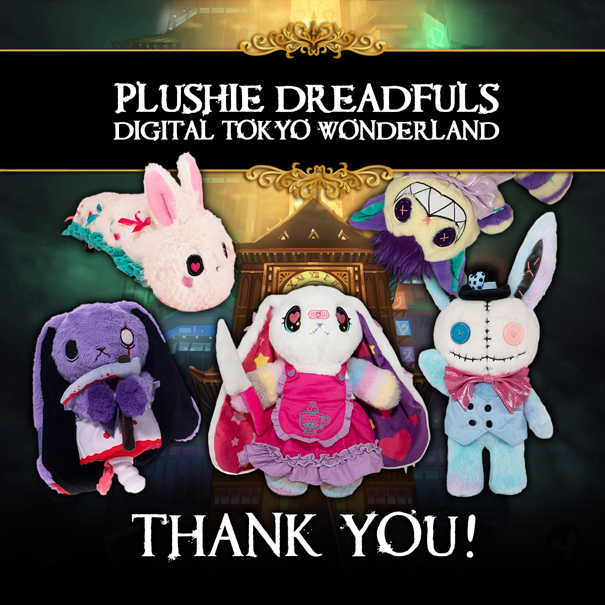 PlushieDreadful's tweet image. Thank you all so much ❤️

Digital Tokyo Wonderland has reached +7M people, and almost 3k of you have joined the story. We appreciate all the love you share with us.

Last week is here! Harajuku Alice giveaway is tomorrow, our biggest yet!

Digital Tokyo Wonderland ends Dec 12 ⭐️