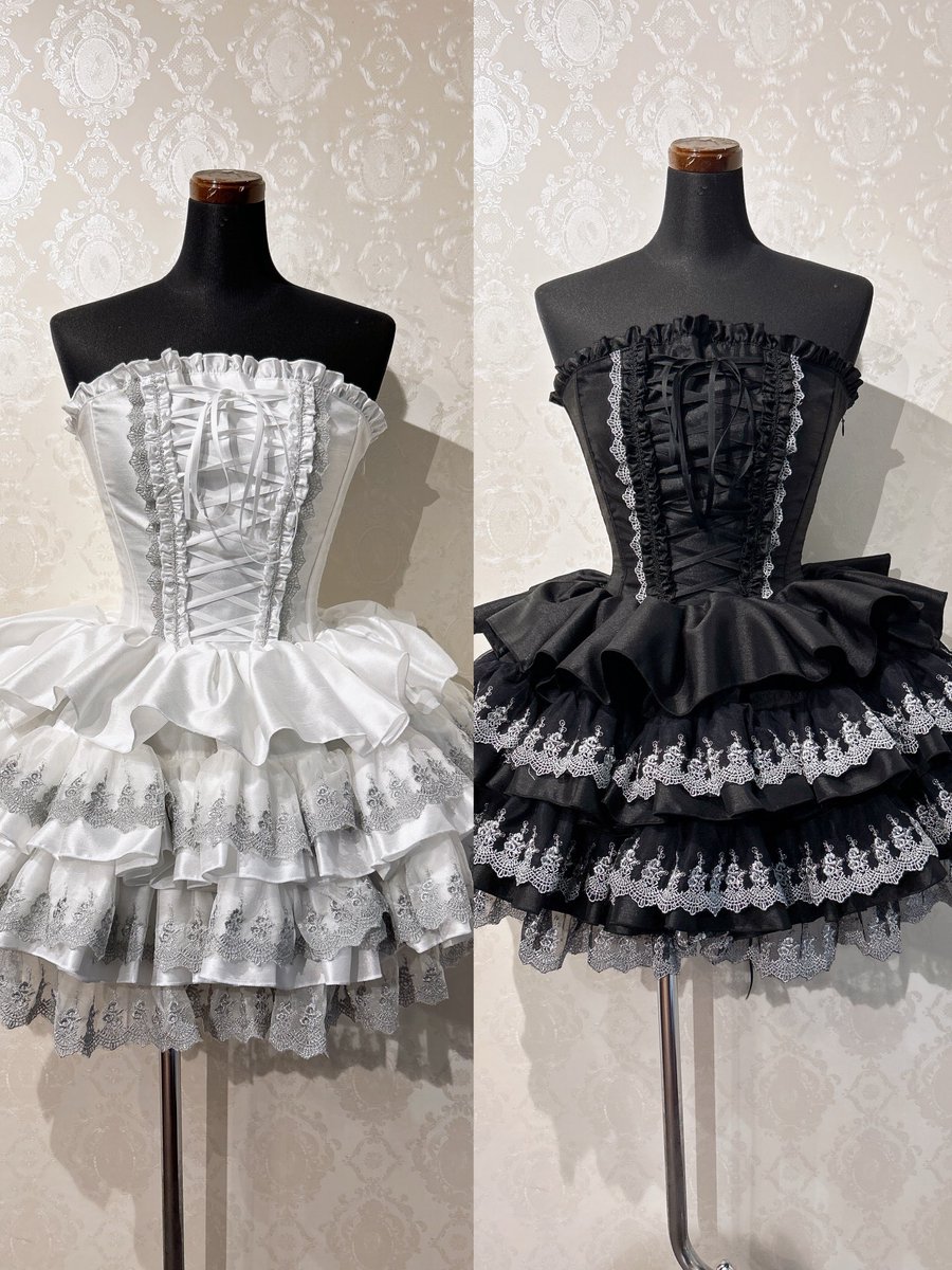ATELIER PIERROT ミニコルセットドレス　白✖︎黒 🌠ATELIER-PIERROT入荷情報🌠 #アトリエピエロ大阪店 大人気のミニ
