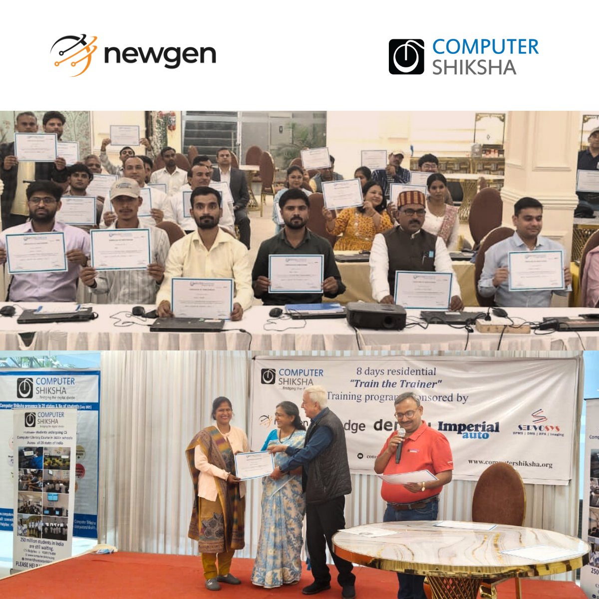 We just completed our 42nd Teacher Training—Train the Trainer Program with 42 educators, including 7 from special schools and 2 visually impaired teachers.
Their dedication inspires our mission of inclusive computer literacy for all.
Grateful to the CSR team <a href="/newgensoftware/">Newgen Software</a>