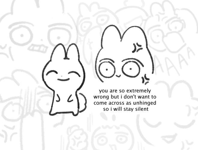 seeing bad opinions online