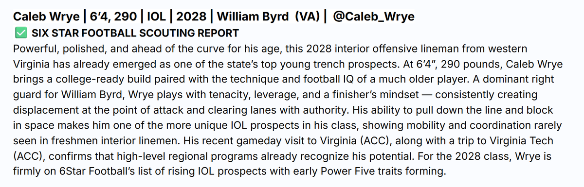 Caleb Wrye tweet media