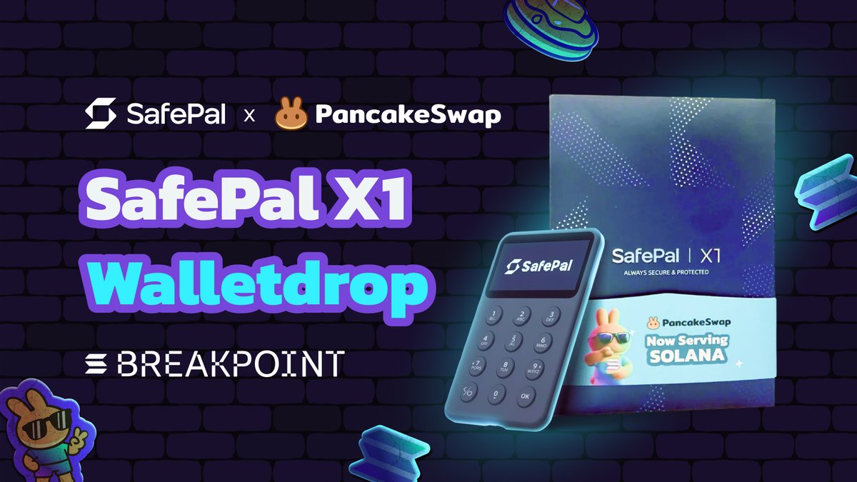 Anyone want a SafePal X1 wallet?

We’re teaming up with <a href="/iSafePal/">SafePal - Crypto Wallet</a> to give away 500 X1s at <a href="/SolanaConf/">Solana Breakpoint 🇦🇪 Abu Dhabi Dec 11-13</a> Breakpoint. Drop by our booth tomorrow and grab yours 👀