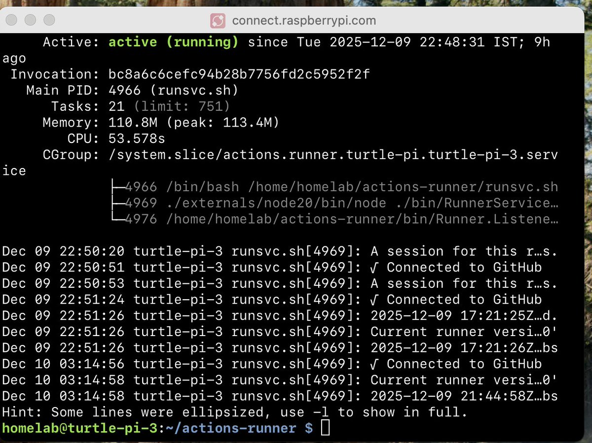 sandepguptha's tweet image. #Homelab
#rpiconnect
#k3s
#githubselfhostedrunner
#raspberrypi