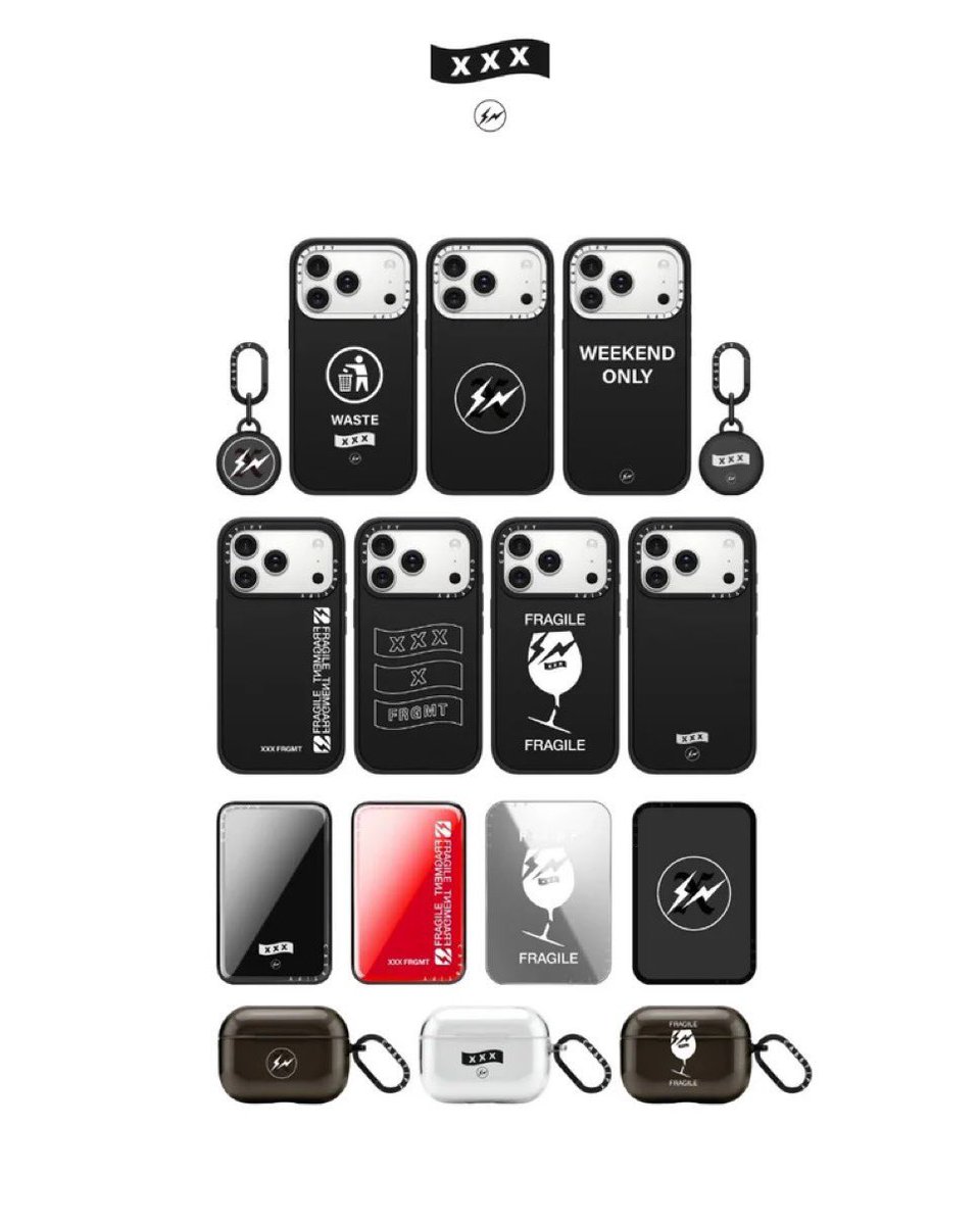 早期完売注意】GOD SELECTION XXX x FRAGMENT x CASETiFY コラボテック