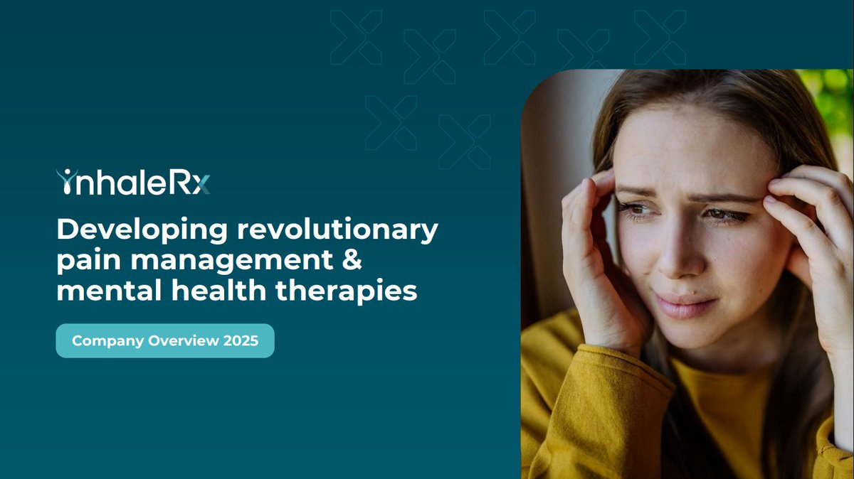 InhaleRx_Ltd's tweet image. Overview Presentation - SRX-25 and Nexalis 
December 2025
View the full $IRX Presentation here: api.investi.com.au/api/announceme…
#IRX #InhaleRX #Biotech