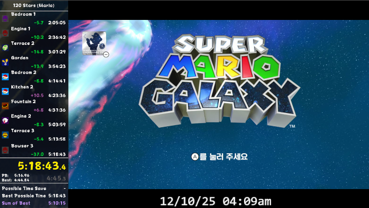 120 Mario world record and first sub 5:19!