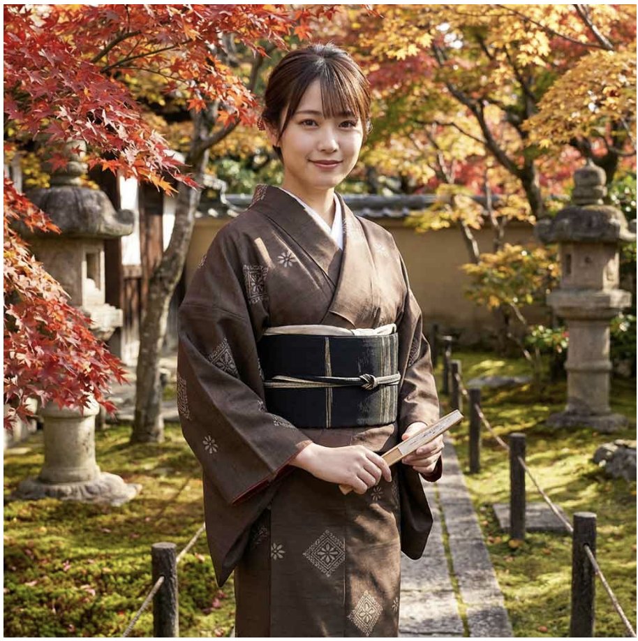 茶色地先染紬着物。これは身丈167cmでそこそこ大きめ。 身丈167cm 裄