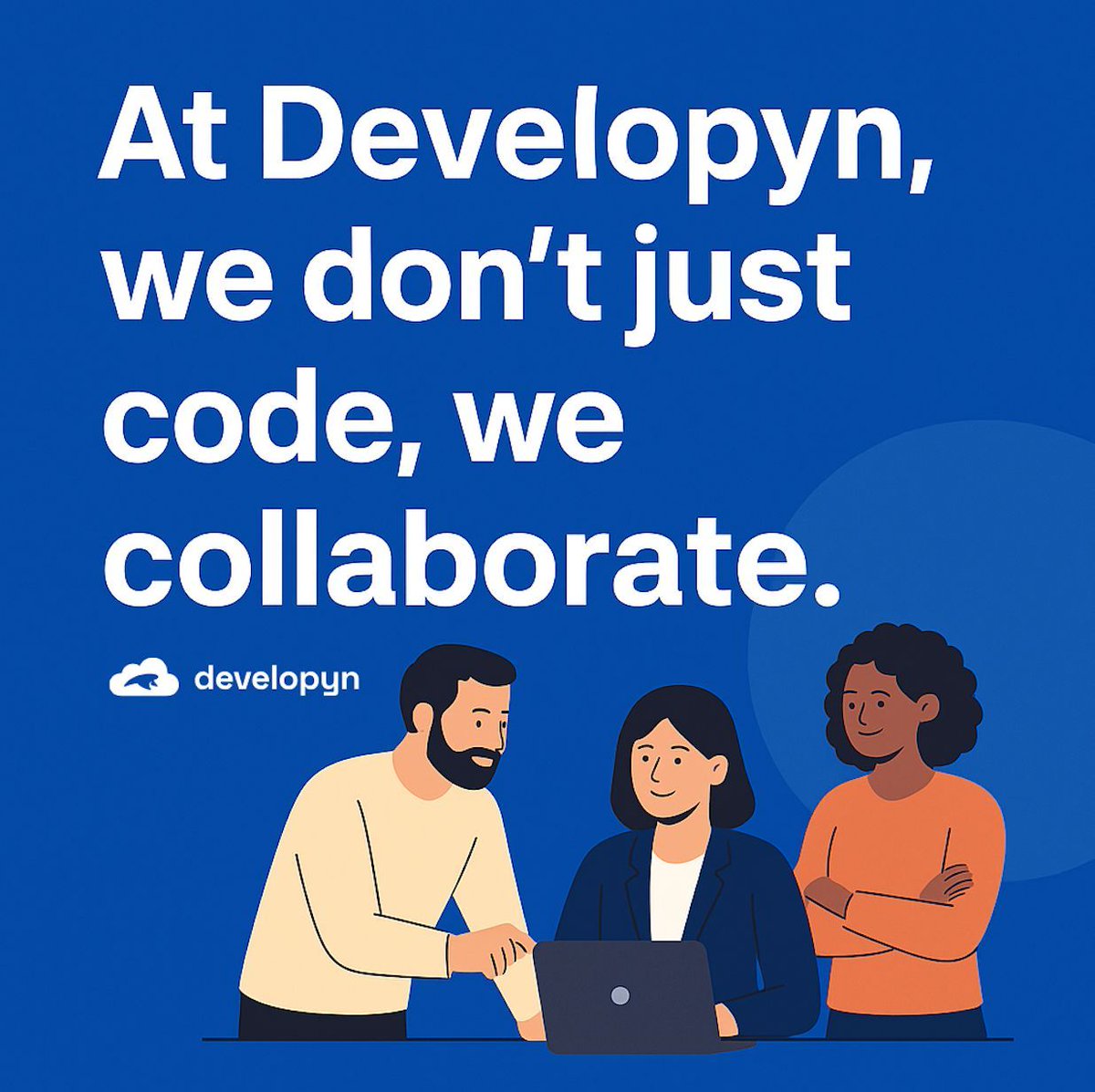 developyn's tweet image. We don’t just code, we collaborate. At Developyn, we build custom digital solutions that align with your business goals, driving real impact. developyn.com  #DigitalTransformation #CustomSoftware #Innovation