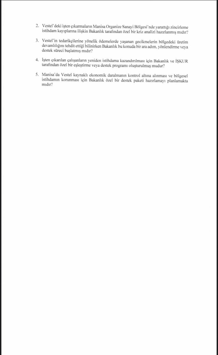 Vestel şirketinin krize girmesi Manisa ekonomisini ve istihdamını doğrudan ve dolaylı şekilde negatif etkiliyor. 

Son aylarda yapılan işten çıkarmalarda işçi haklarıyla ilgili şikayetler dillendiriliyor. 

Vestel’in üst üste zarar açıklaması ve yeniden yapılanması Manisa’yı