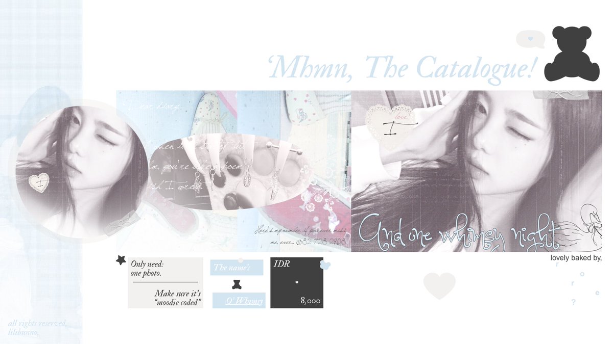 LiLiBUNNO's tweet image. 🎼 ring-a-ring! hello, li’l aegi ૮ ․ ․ ྀིა
( help repost, #zonauang tysm! )

heio, am back with nü bae! :3 would you mind take a look at my baby right here, teman-teman. meet: o’ whimsy. :9 please love her as much as i am. scroll &amp;amp; alt for more, xo.