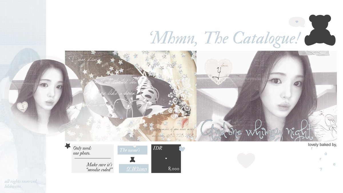 LiLiBUNNO's tweet image. 🎼 ring-a-ring! hello, li’l aegi ૮ ․ ․ ྀིა
( help repost, #zonauang tysm! )

heio, am back with nü bae! :3 would you mind take a look at my baby right here, teman-teman. meet: o’ whimsy. :9 please love her as much as i am. scroll &amp;amp; alt for more, xo.