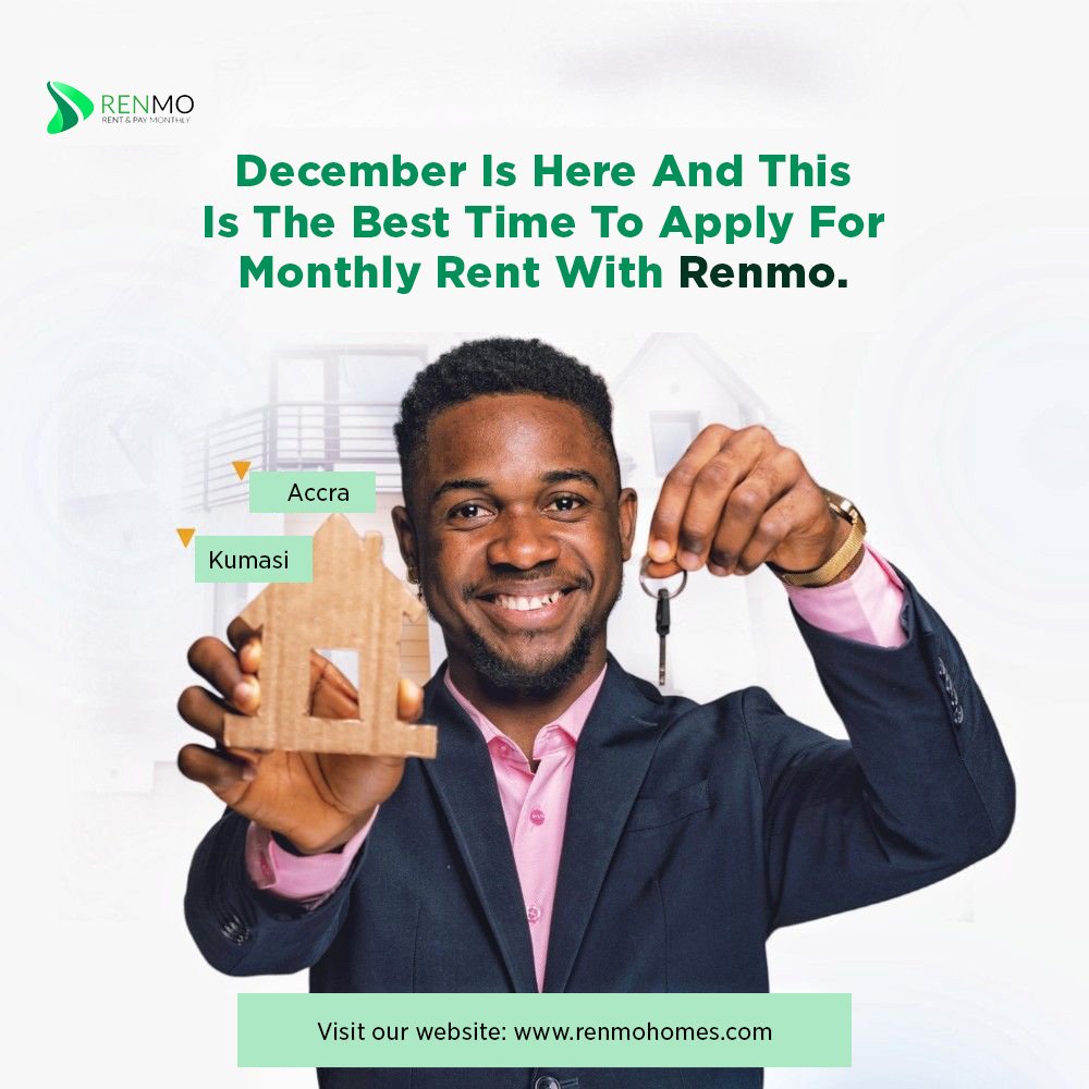 December is the best time to apply for monthly rent with Renmo 💚

We won’t be fully active during Christmas and New Year, so if you want smooth approvals and zero delays — now’s the time to act.

📲 Apply today: app.renmo.homes/sign-up

#RenmoHomes
