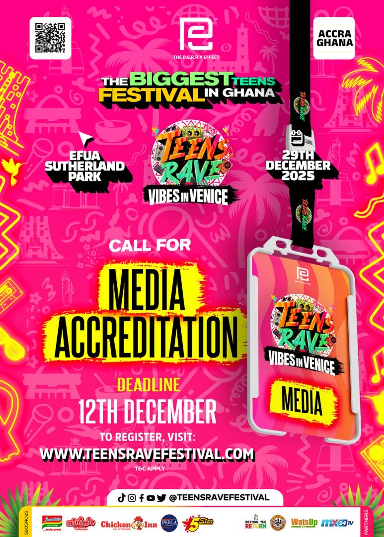 Visit teensravefestival.com
Or
Dm <a href="/Teensrave/">TEENSRAVE🌿</a> 
.
.
EboNoah, Majority, Minority, JoinOurLiveStream, EwuramaAnsah, MaddyMaznazInGhana, Acheampong, Backyard, Eric, Isreal, Liverpool, Gittens, NSSPD, Atalanta, MoSalah, Carragher, BurkinaFaso, #VibesInVenice