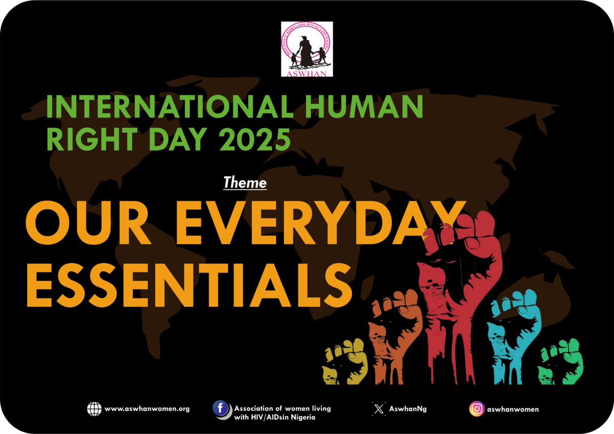 Access to basic needs like healthcare, quality education, freedom from Violence and justice are not luxury but Everyday Essentials 

#InternationalHumanRightsDay
#OurEverydayEssentials
#ASWHANWomen
#16DaysofActivism
#EndDigitalViolence