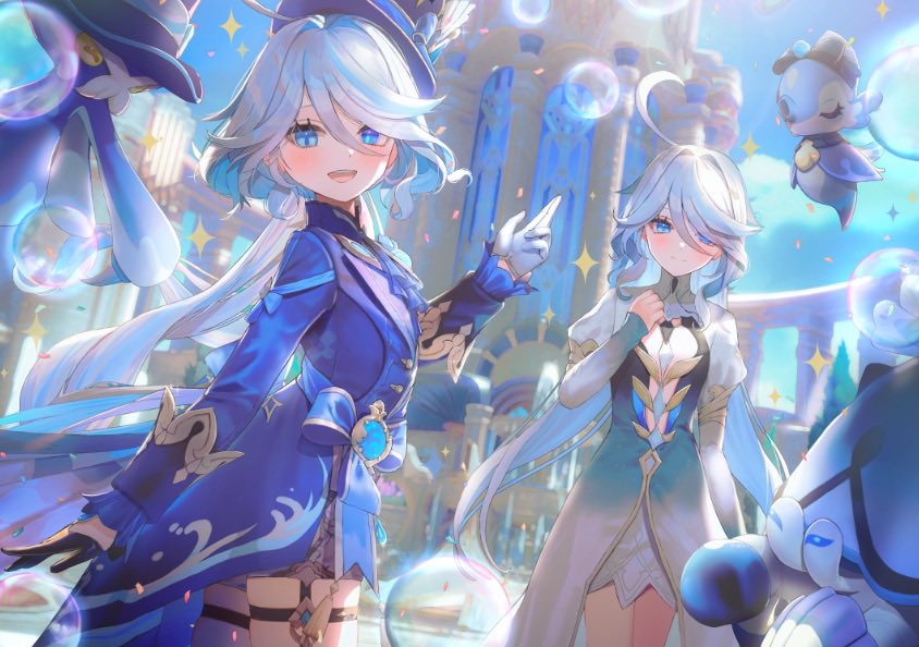 💙🩵 #GenshinImpact #Furina