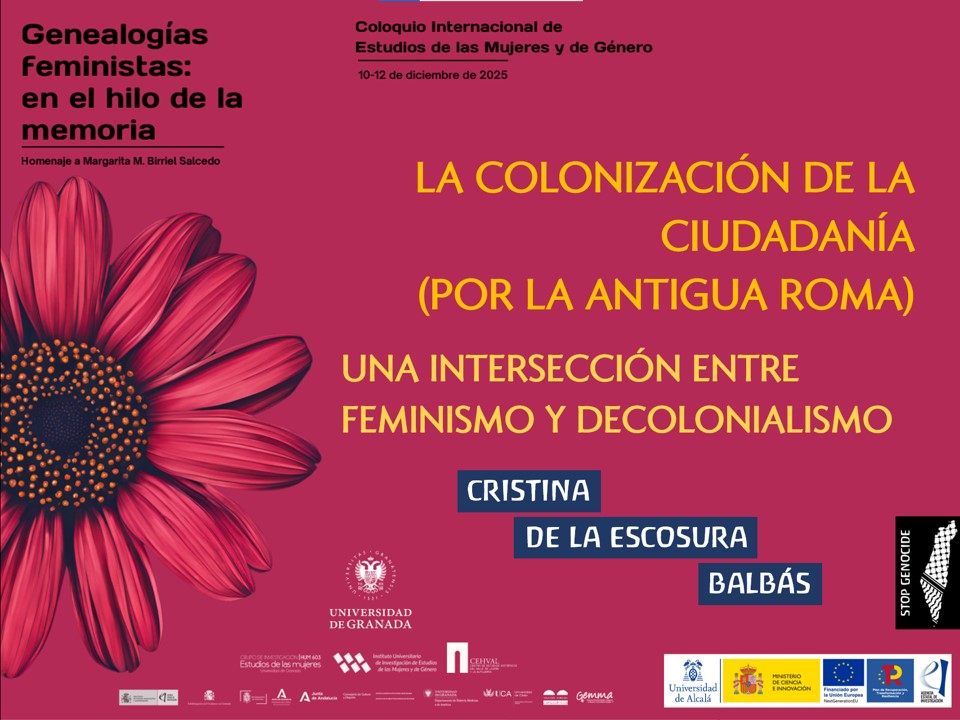 allthabit's tweet photo. Esta semana presento en "Genealogías feministas: en el hilo de la memoria" @CanalUGR "La colonización de la ciudadanía (por la antigua Roma): una intersección entre feminismo y decolonialismo". bell hooks, Grada Kilomba y, sí, colonización romana
#ElFeminismoSeráDecolonialONoSerá https://t.co/Pfszd2W6ab