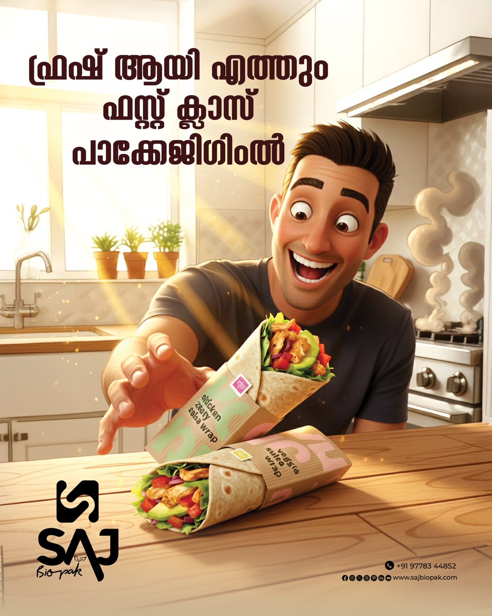 Sajbiopakin's tweet image. ഫ്രഷ് ആയി എത്തും ഫസ്റ്റ് ക്ലാസ് പാക്കേജിംഗിൽ
#sajbiopak
#freshlookpackage
#customcakepackaging
#packaging
#cakeboxes
#sweetpackaging
#packyourbrand
#packwithsweetness
