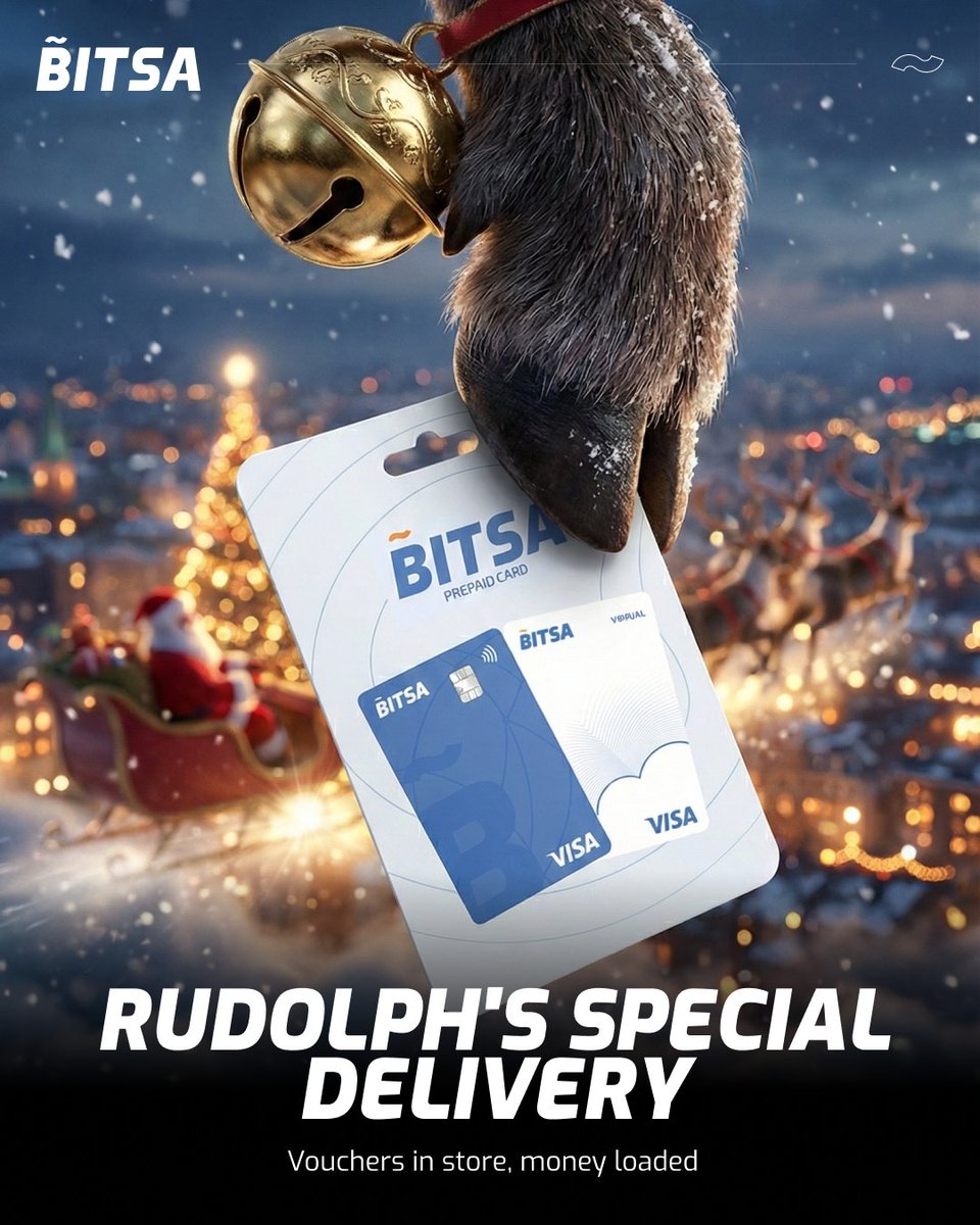 Rudolph's secret: Bitsa cash vouchers. 🦌

Walk into a store, pay with cash, scan in the app. Instant balance.

Simple as Rudolph's flight path. ✨

#Bitsa #BitsaCard #Christmas #PayYourWay  #Vouchers #BitsaVouchers